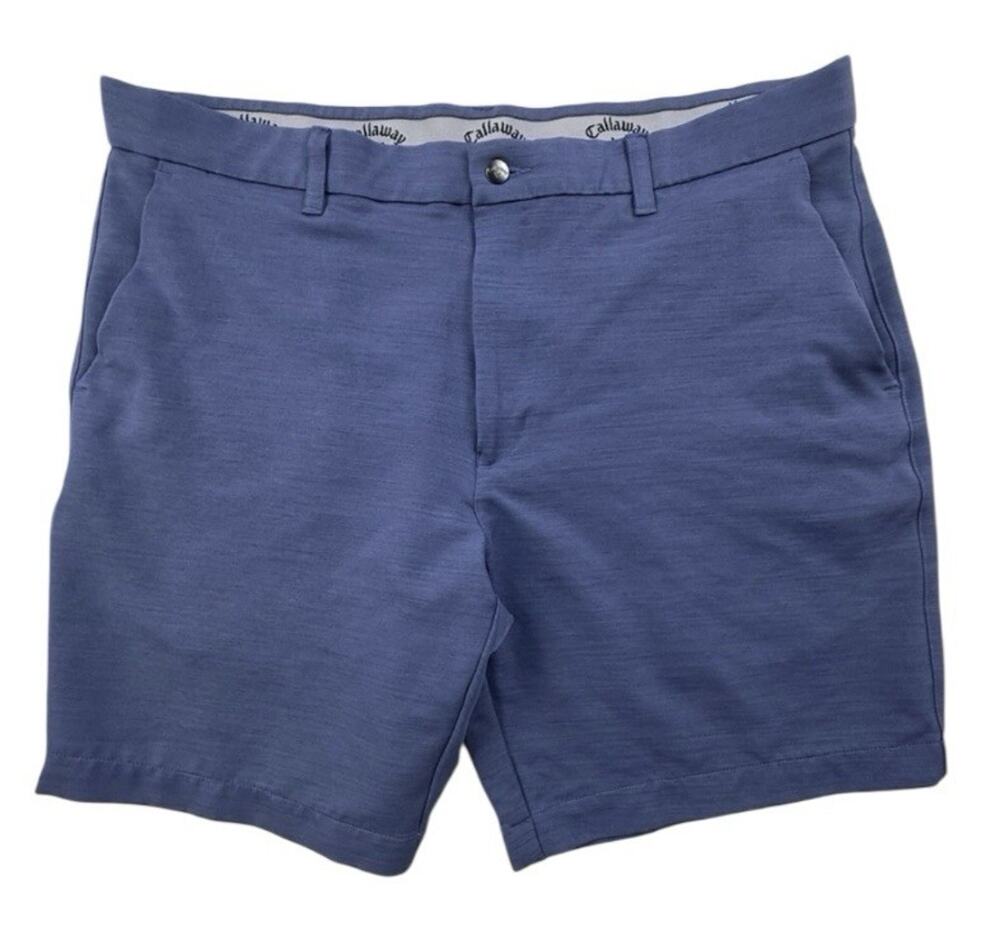 Callaway Golf Shorts Men’s 38 Blue Performance Opti-Dri Stretch Waist UPF50